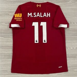 New Balance 2019/20 Liverpool Salah #11 Soccer Jersey Red Youth Size Small